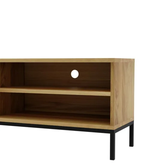 Meuble TV chêne  et métal collection Smooth