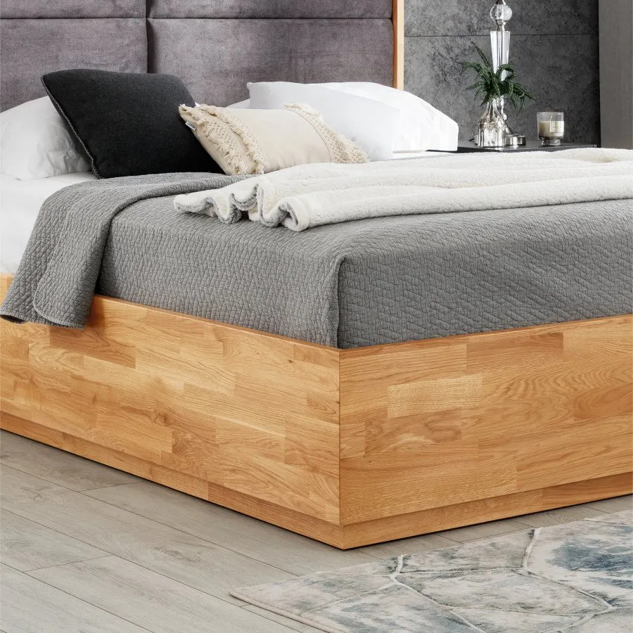 Lit en bois massif 140x200 collection TRIVIO