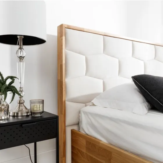 Tête de lit matelassée coloris blanc collection TRIVIO