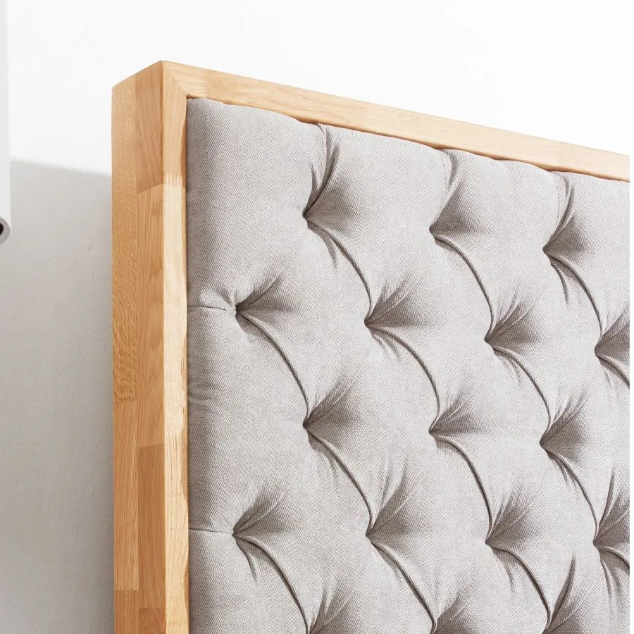 Lit coffre 160x200 bois massif avec sommier relevable TRIVIO