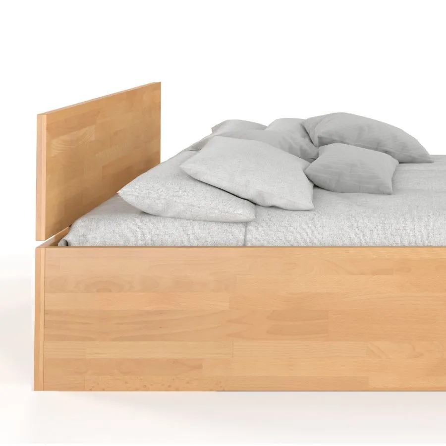 Lit coffre en bois 180x200 design collection Letto