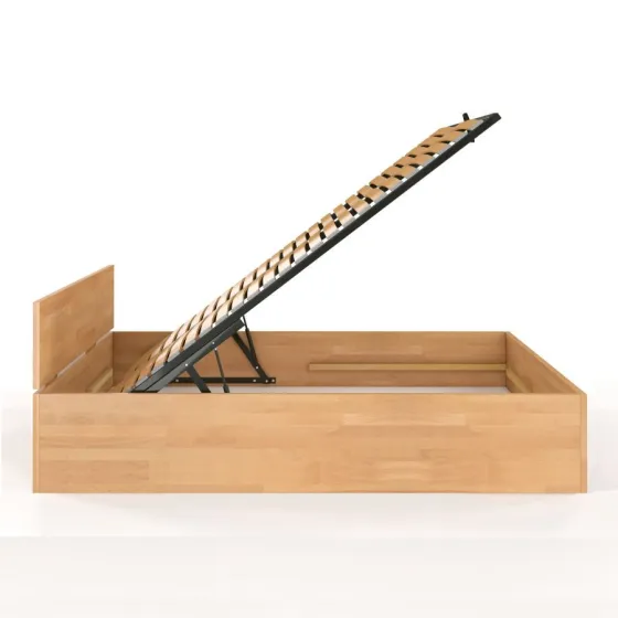Lit coffre bois massif design collection Letto