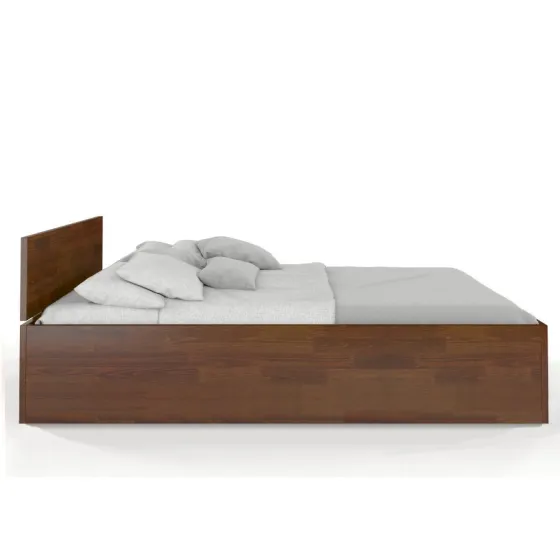 Lit coffre bois pin design collection Letto