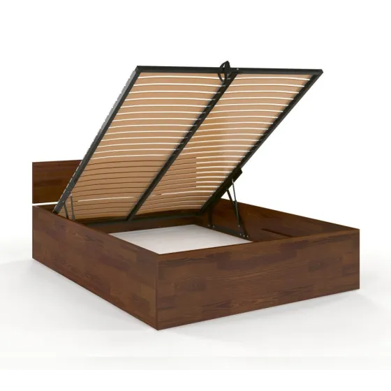 Lit coffre bois pin massif collection Letto