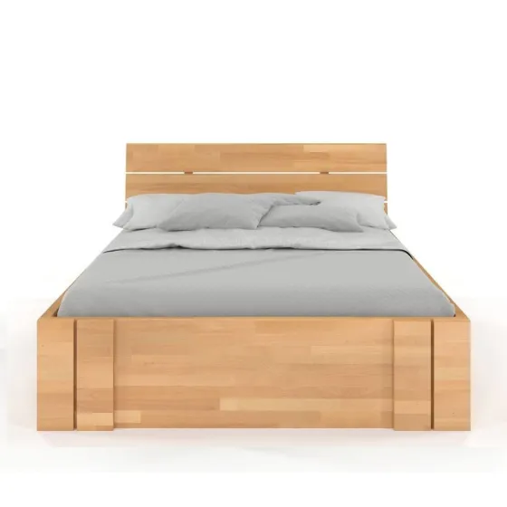 Lit coffre bois massif moderne collection Largo