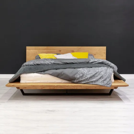 Lit design chêne collection LUNA