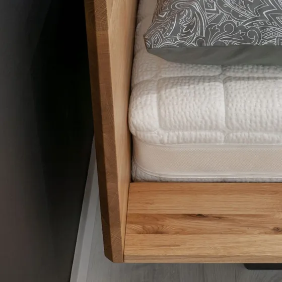 Lit design chêne massif collection LUNA