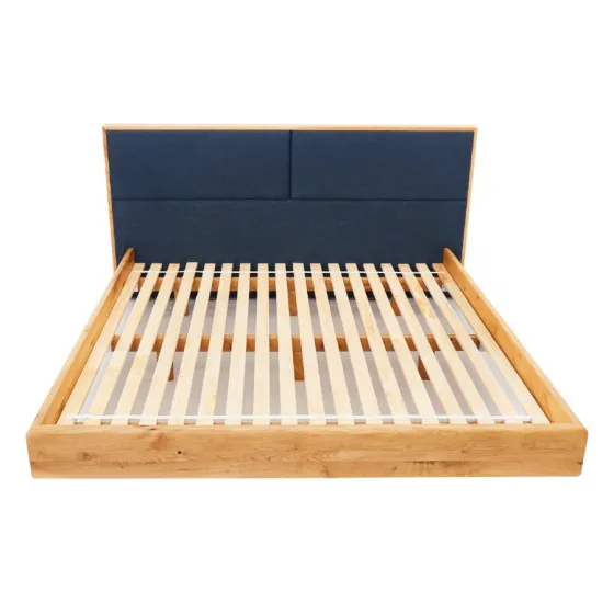 Lit bois design avec sommier en bois massif  collection Hamilton