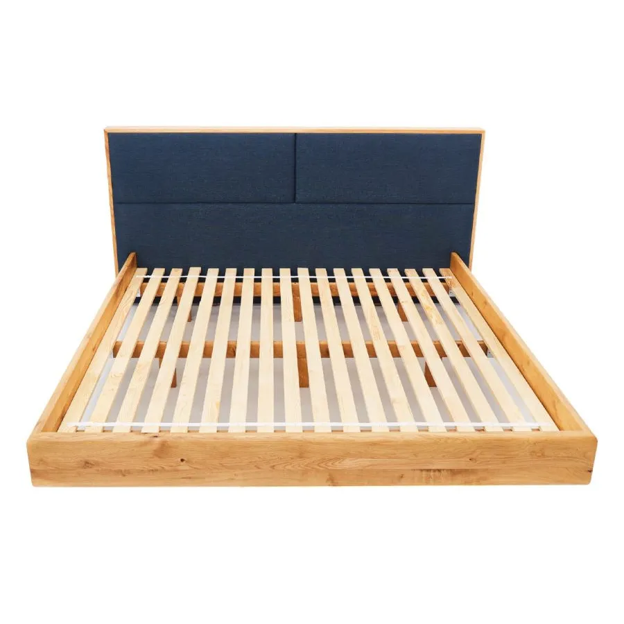 Lit bois design avec sommier en bois massif  collection Hamilton