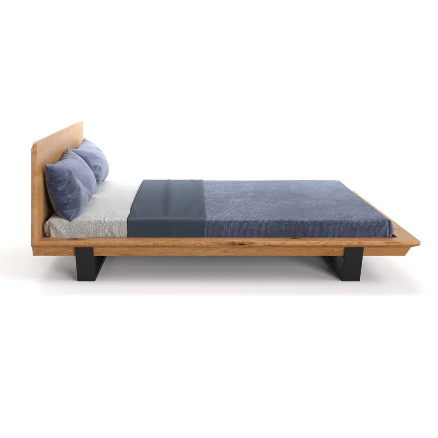 Lit design bois massif collection LUNA SLIM