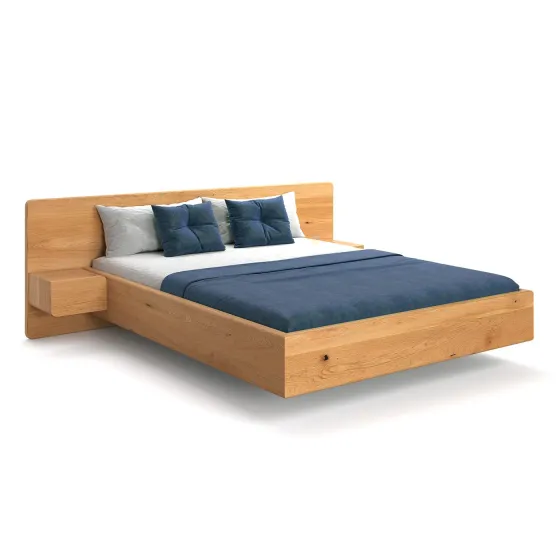 Lit bois design avec chevets collection Burlington
