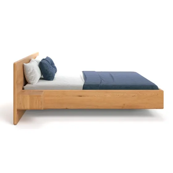 Lit bois massif design avec chevets collection Burlington