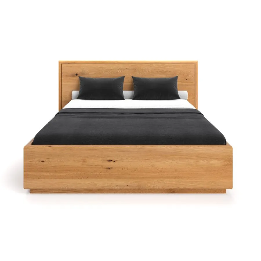 Lit bois massif avec coffre de rangement collection Vancouver