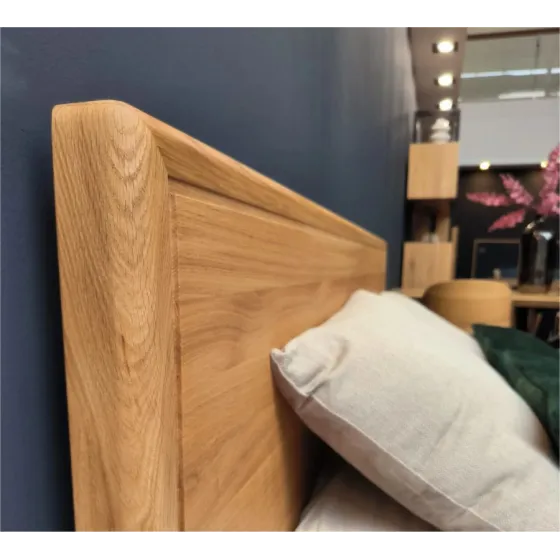Lit bois chêne avec coffre de rangement collection Vancouver