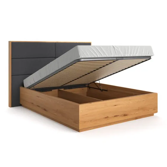 Lit en bois avec coffre collection Hamilton