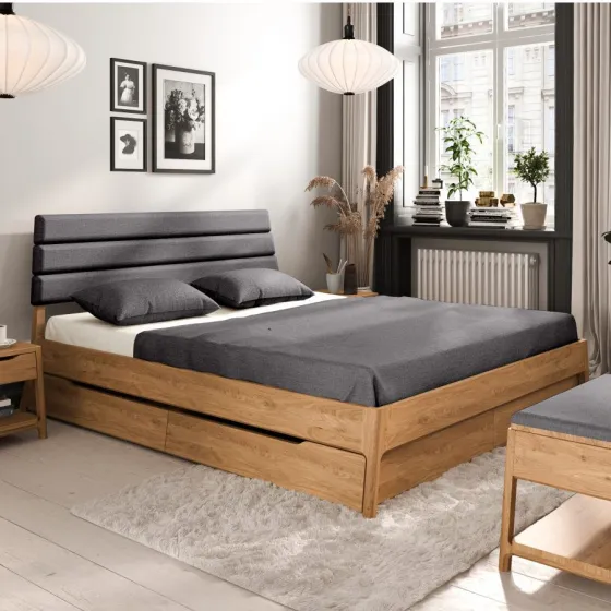 Lit en bois avec tiroir collection TWIST