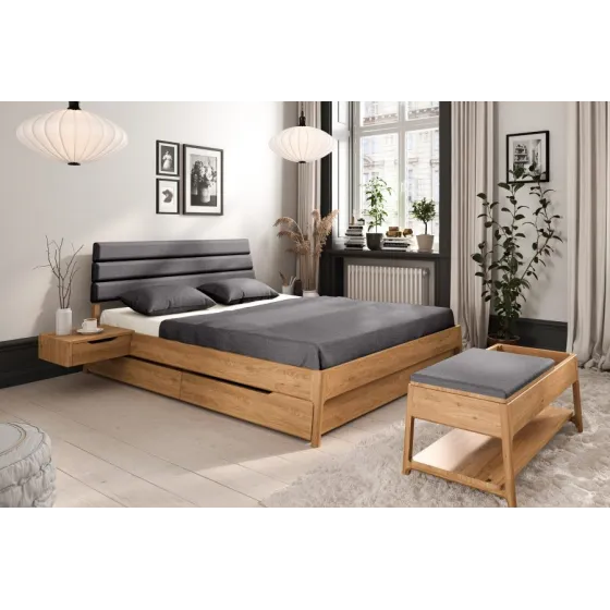 Lit en bois avec tiroirs collection TWIST