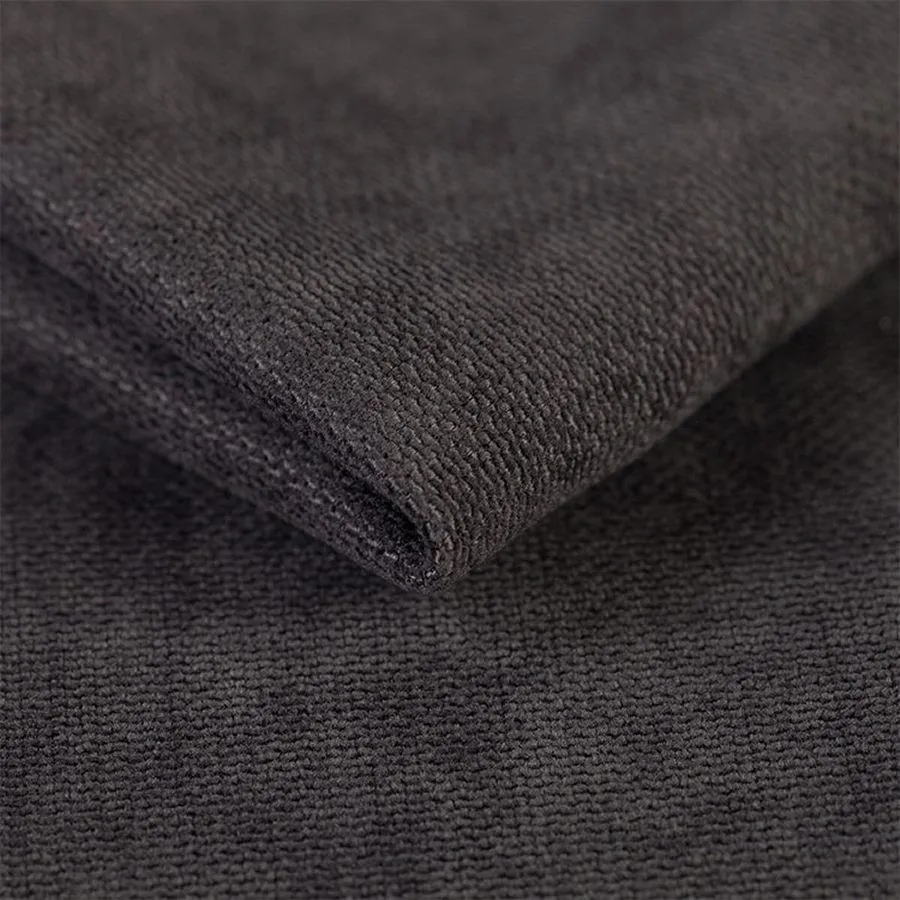 Lit bois tête de lit capitonnée gris foncé collection Linéa