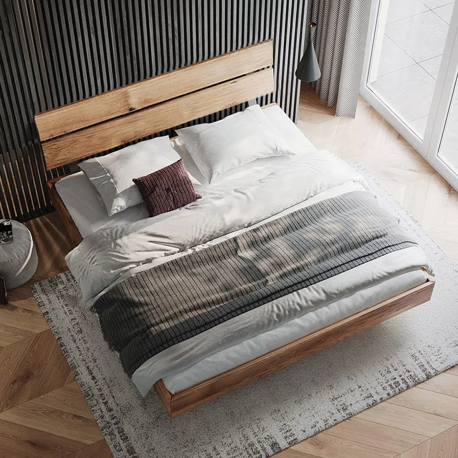 Lit massif bois 140x200 collection Montana