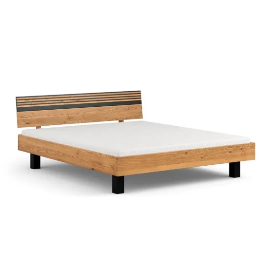 Lit en bois massif moderne collection Rivaro