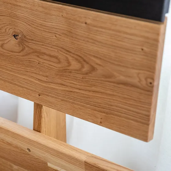 Lit en bois naturel moderne collection Rivaro