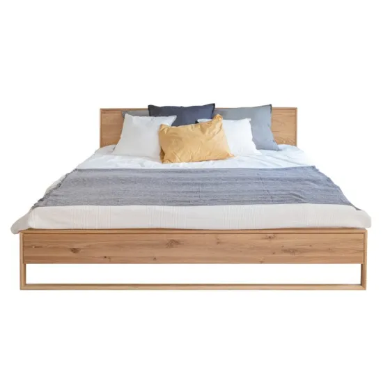 Lit bois massif style contemporain collection Sienna