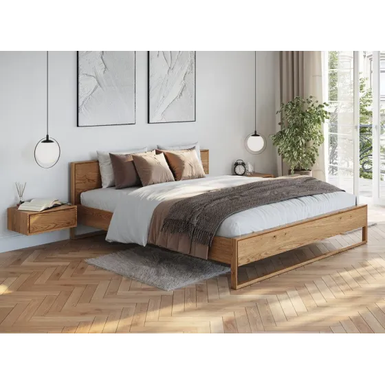 Lit adulte bois massif collection Sienna