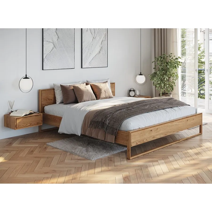 Lit adulte bois massif collection Sienna