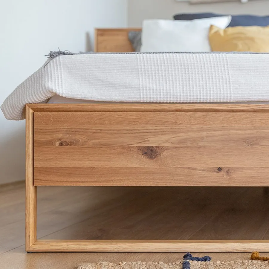 Lit bois massif style moderne collection Sienna