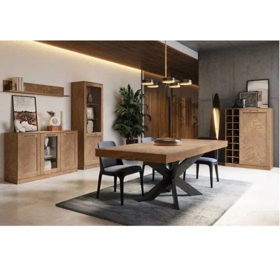 Table pour salon extensible bois  collection NOVA