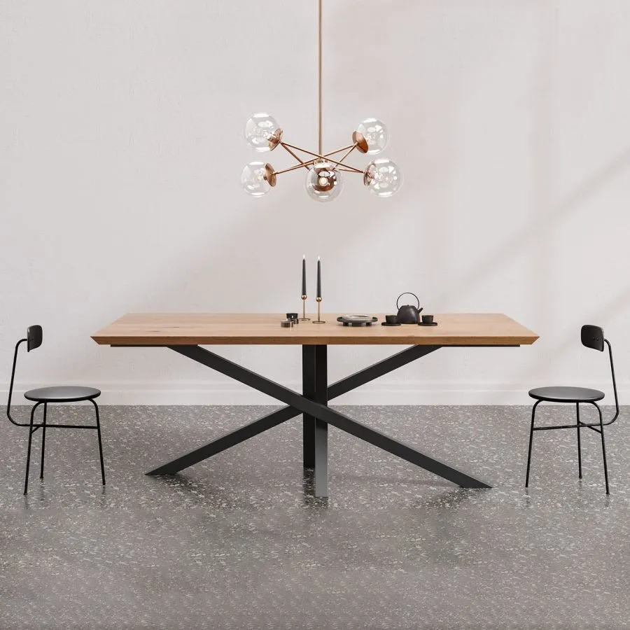 Table bois métal extensible collection RAY
