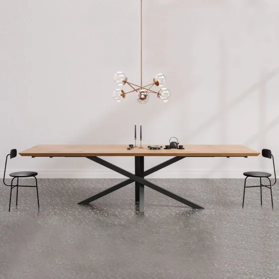 Table en bois métal extensible collection RAY