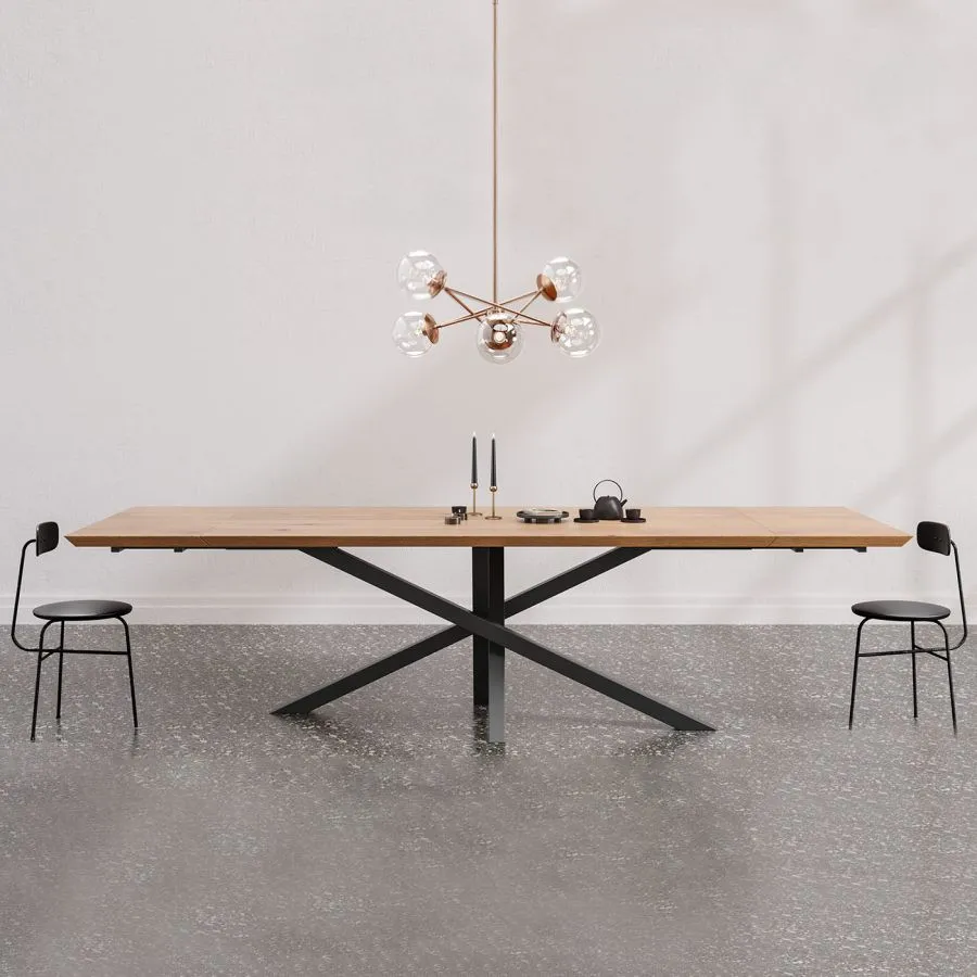 Table en bois métal extensible collection RAY