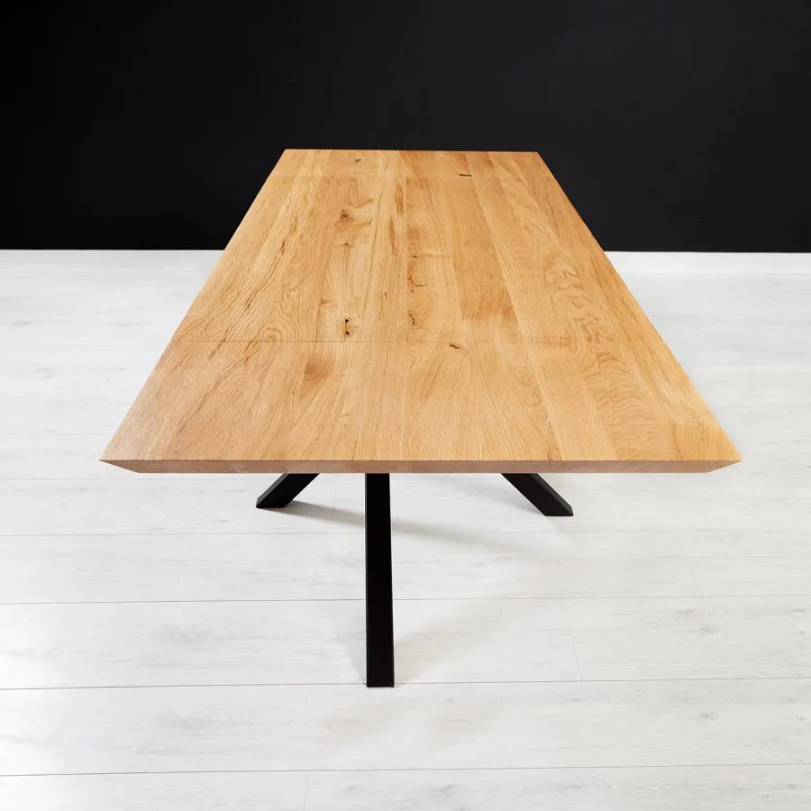 Table bois métal extensible 100x200 collection RAY
