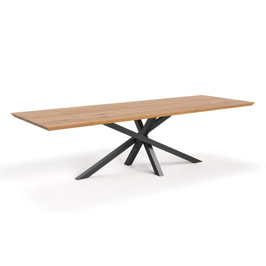 Table bois métal extensible 140x90 collection RAY