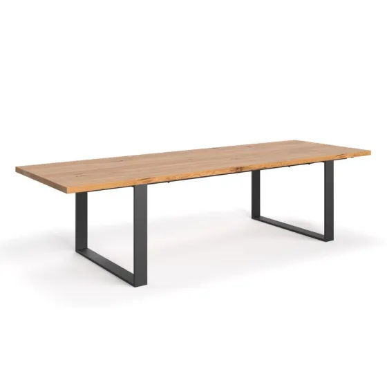 Table extensible bois métal 200x100 collection EDGE