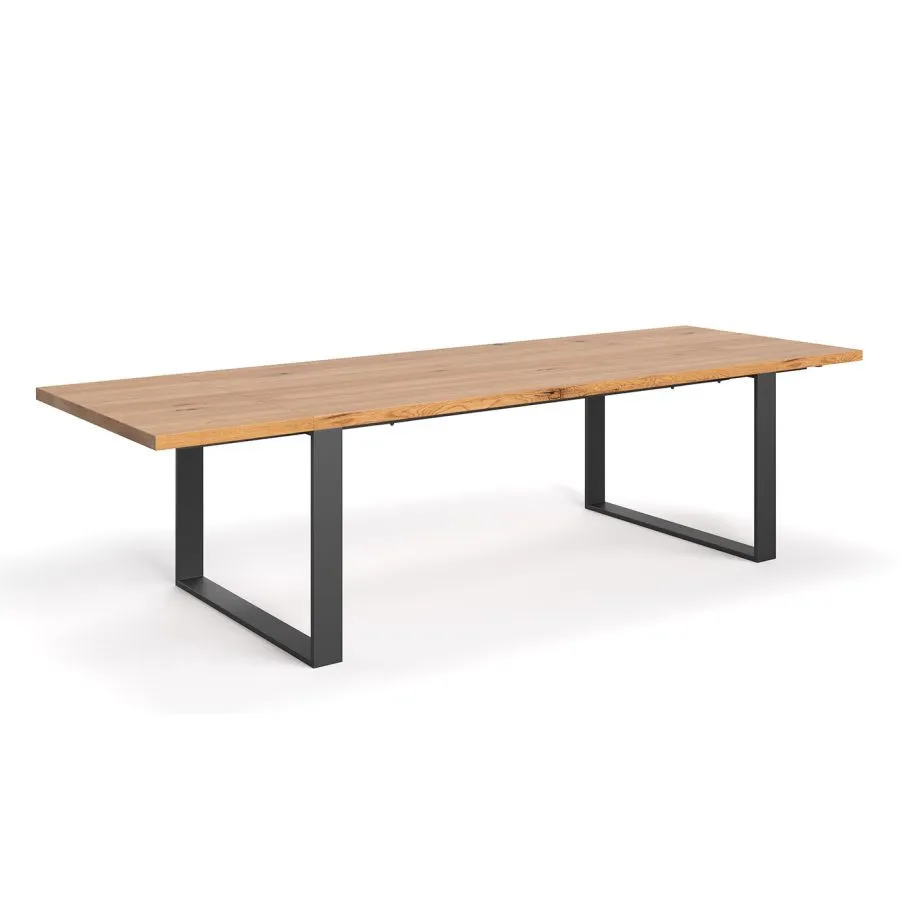 Table extensible bois métal 200x100 collection EDGE