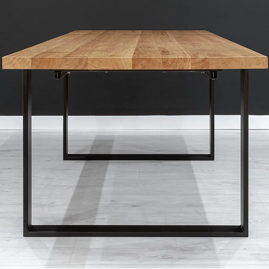 Table extensible bois métal 180x90 collection EDGE