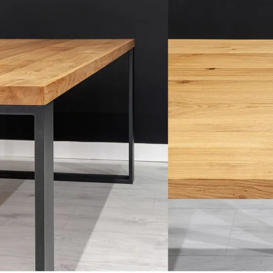 Table extensible bois métal pour salle de repas EDGE
