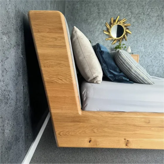 Lit bois massif design moderne collection Lugo