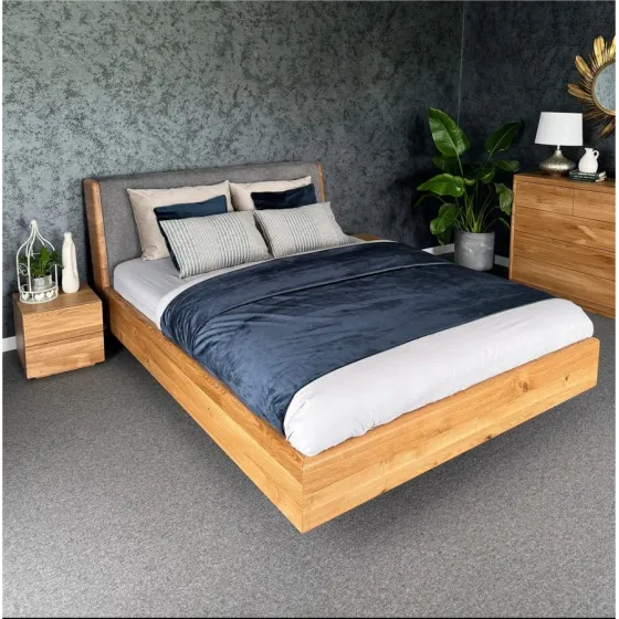 Lit bois massif style moderne collection Lugo