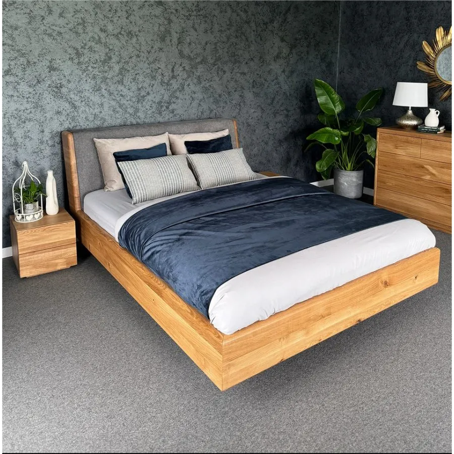 Lit bois massif style moderne collection Lugo