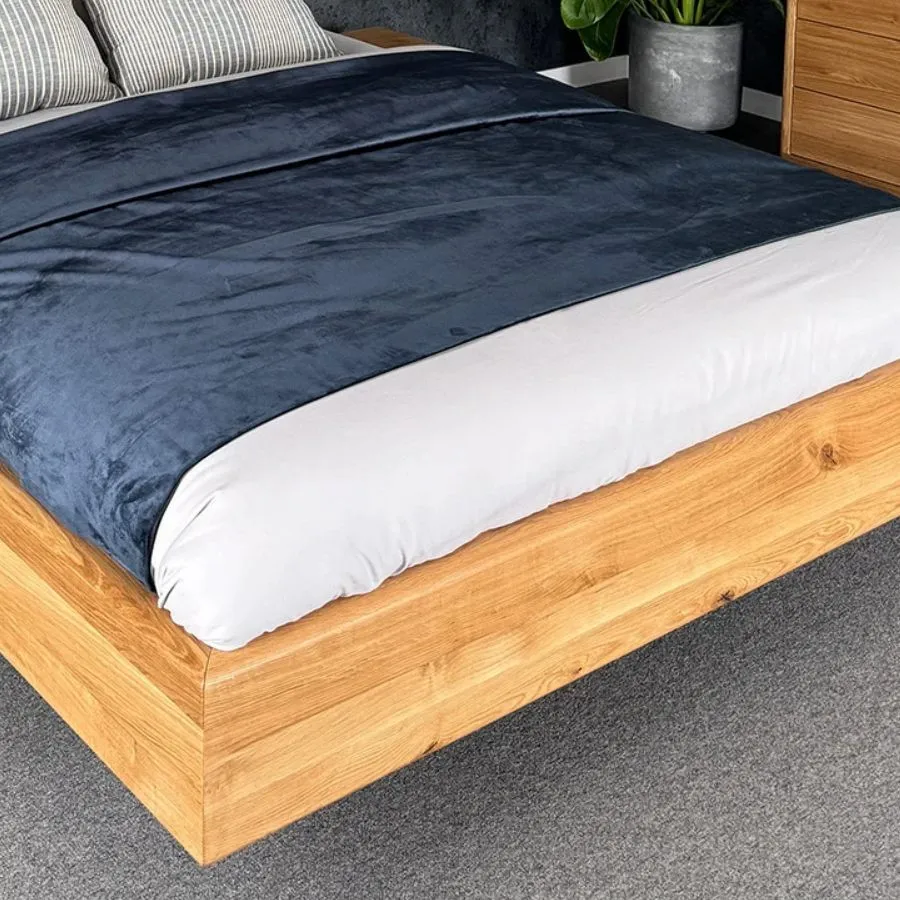 Lit moderne bois massif haut de gamme collection Lugo