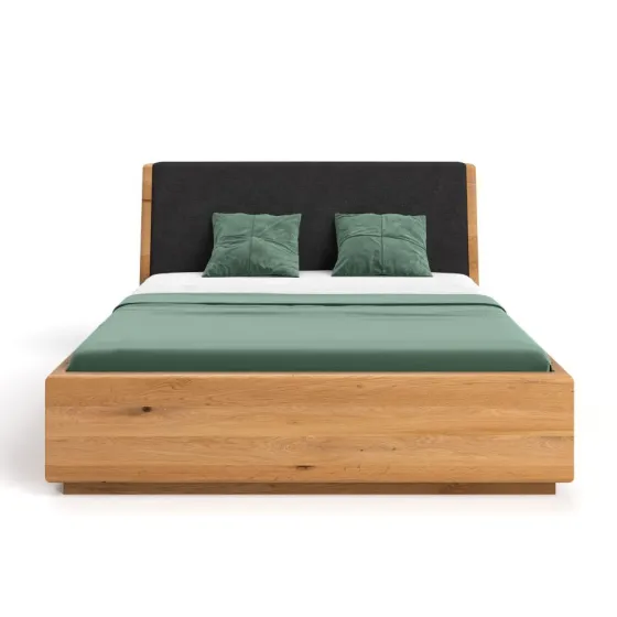 Lit coffre bois design collection Lugo
