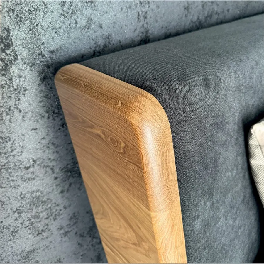 Lit coffre bois tête de lit design collection Lugo