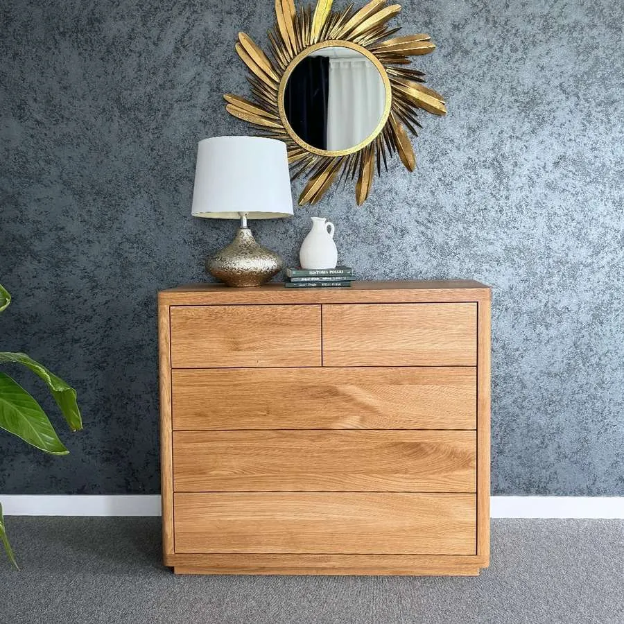 Commode en bois massif avec tiroirs collection Vancouver