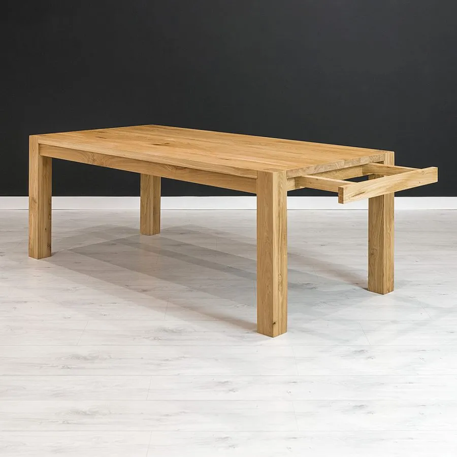 Table bois massif avec rallonges collection DOMI