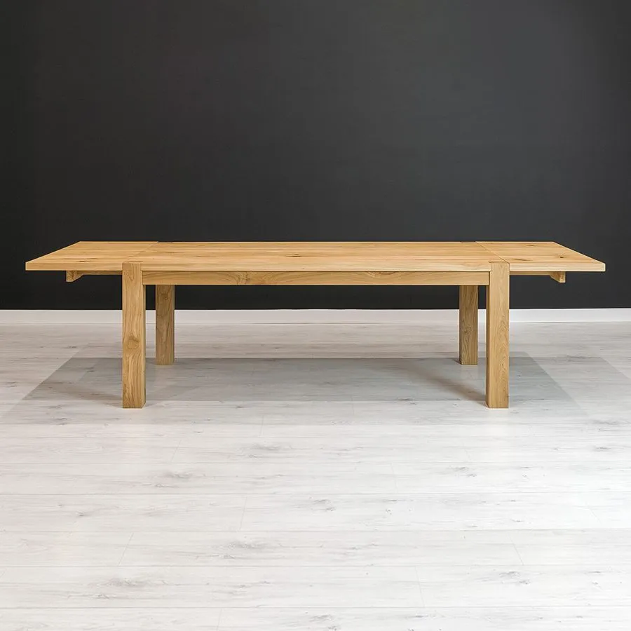 Table bois massif à rallonges collection DOMI