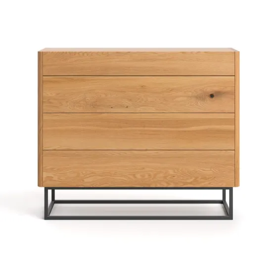Commode à tiroirs en bois massif collection Mill