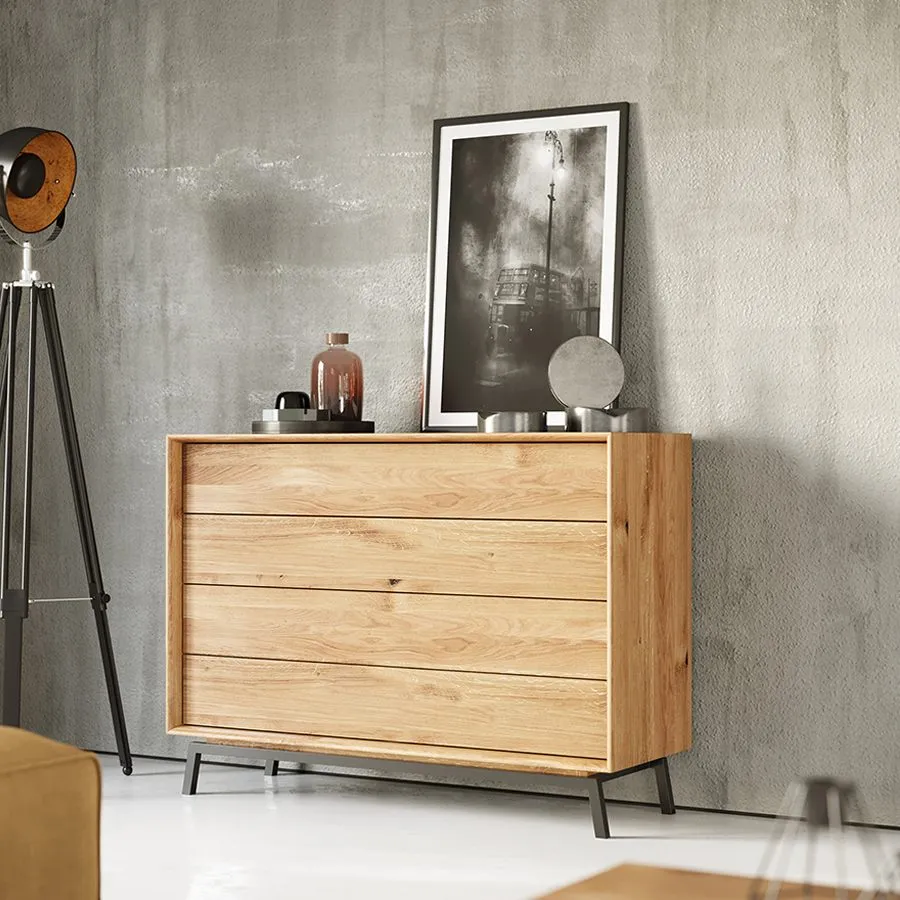 Commode en chêne massif collection Sienna